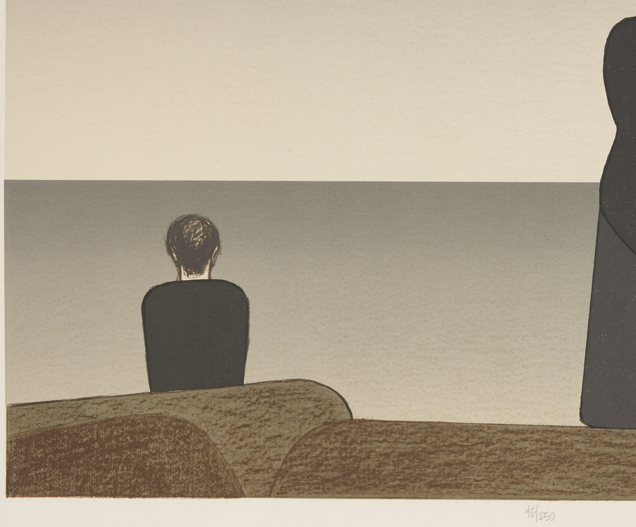 Lot 620: 2 Will Barnet Prints: Peter Grimes from Met. Opera Fine Art & Young Couple