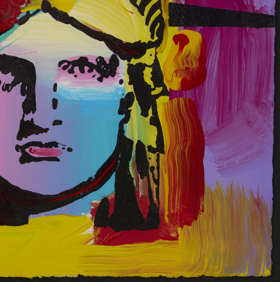 Lot 622: Peter Max Painting: Liberty Head