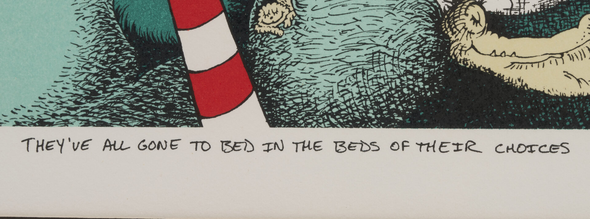 Lot 624: 3 Theodor Geisel / Dr. Seuss Lithographs, Cat In The Hat & Sleep Book