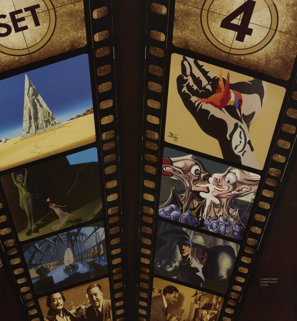 Lot 625: 10 Salvador Dali Disney Destino VIP Edition Serigraphs plus DVD