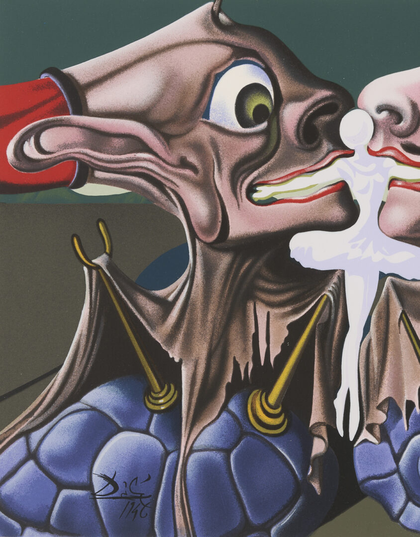 Lot 625: 10 Salvador Dali Disney Destino VIP Edition Serigraphs plus DVD