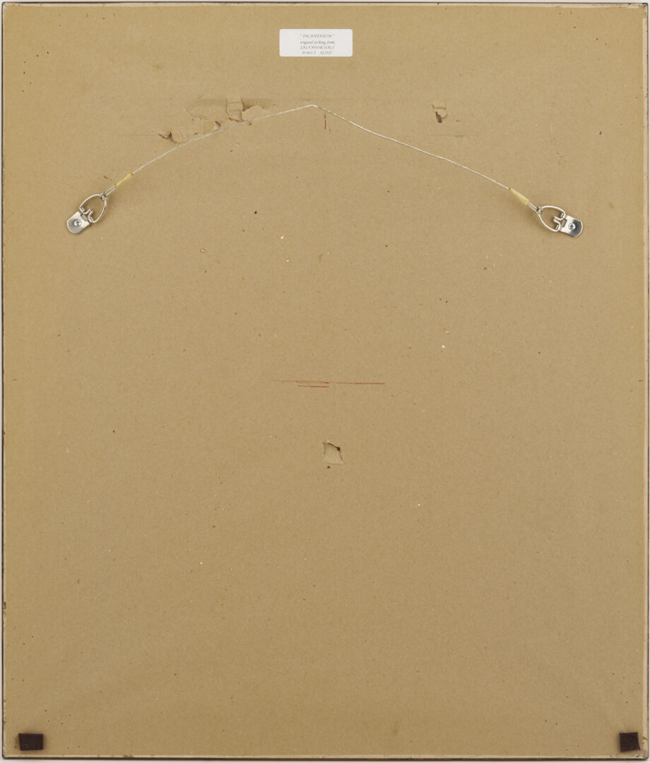 Lot 630: Salvador Dali Signed Etching, Incantation from Le Rois Mages