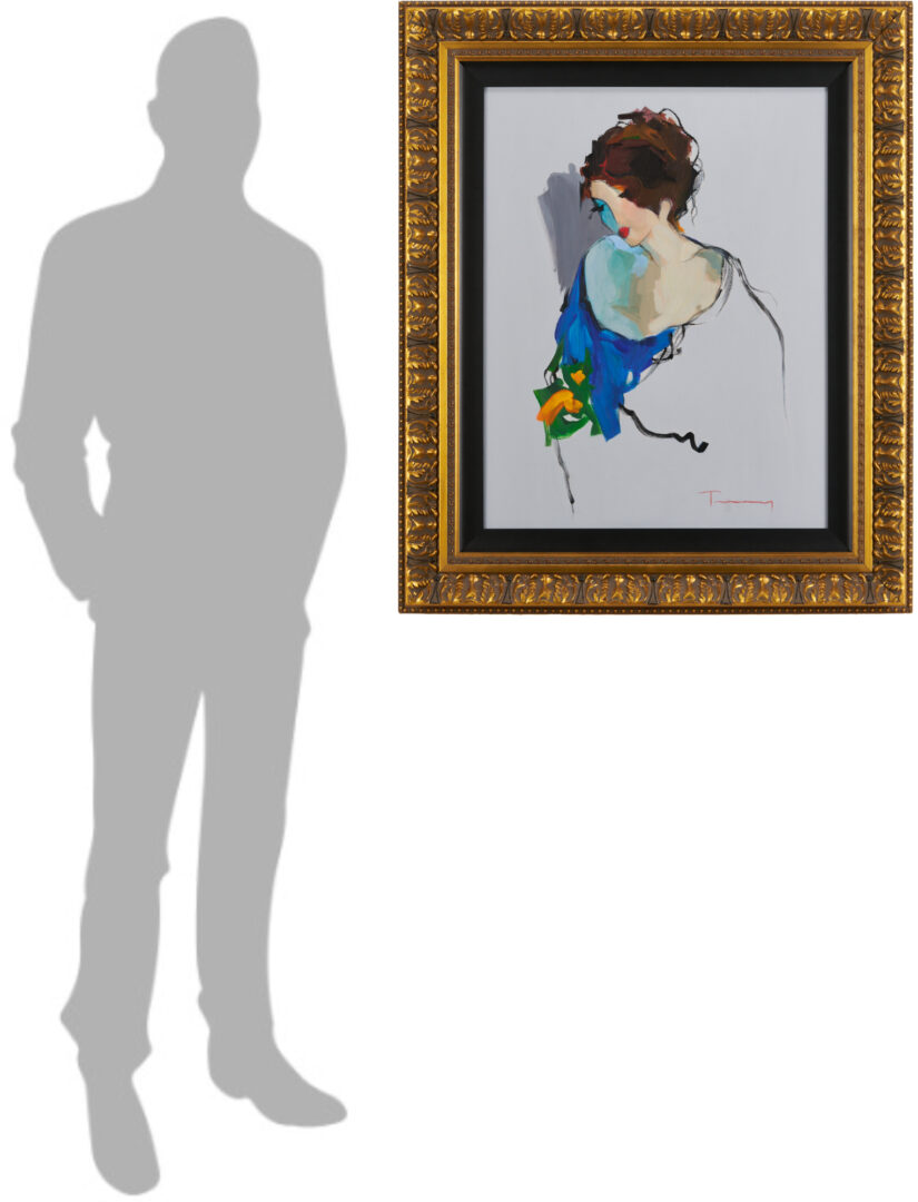 Lot 632: Itzchak Tarkay Original Painting, Inacabado No. 9