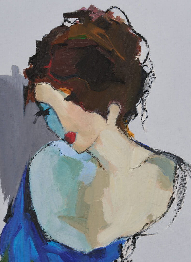 Lot 632: Itzchak Tarkay Original Painting, Inacabado No. 9