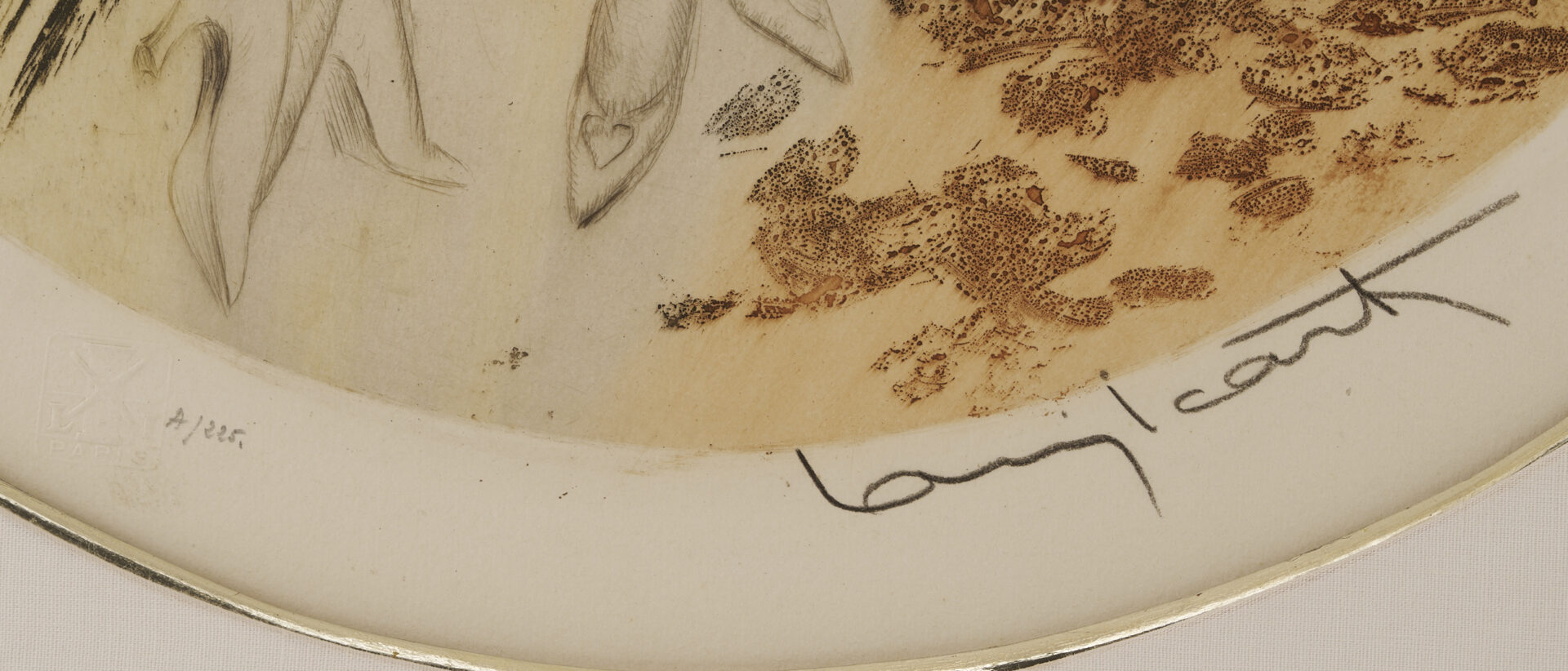Lot 635: 2 Louis Icart Etchings, Lemon Tree & Secrets