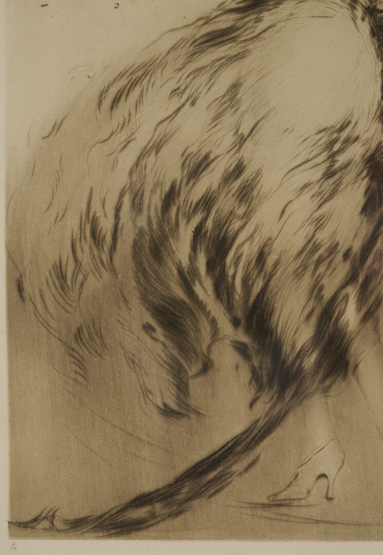 Lot 635: 2 Louis Icart Etchings, Lemon Tree & Secrets