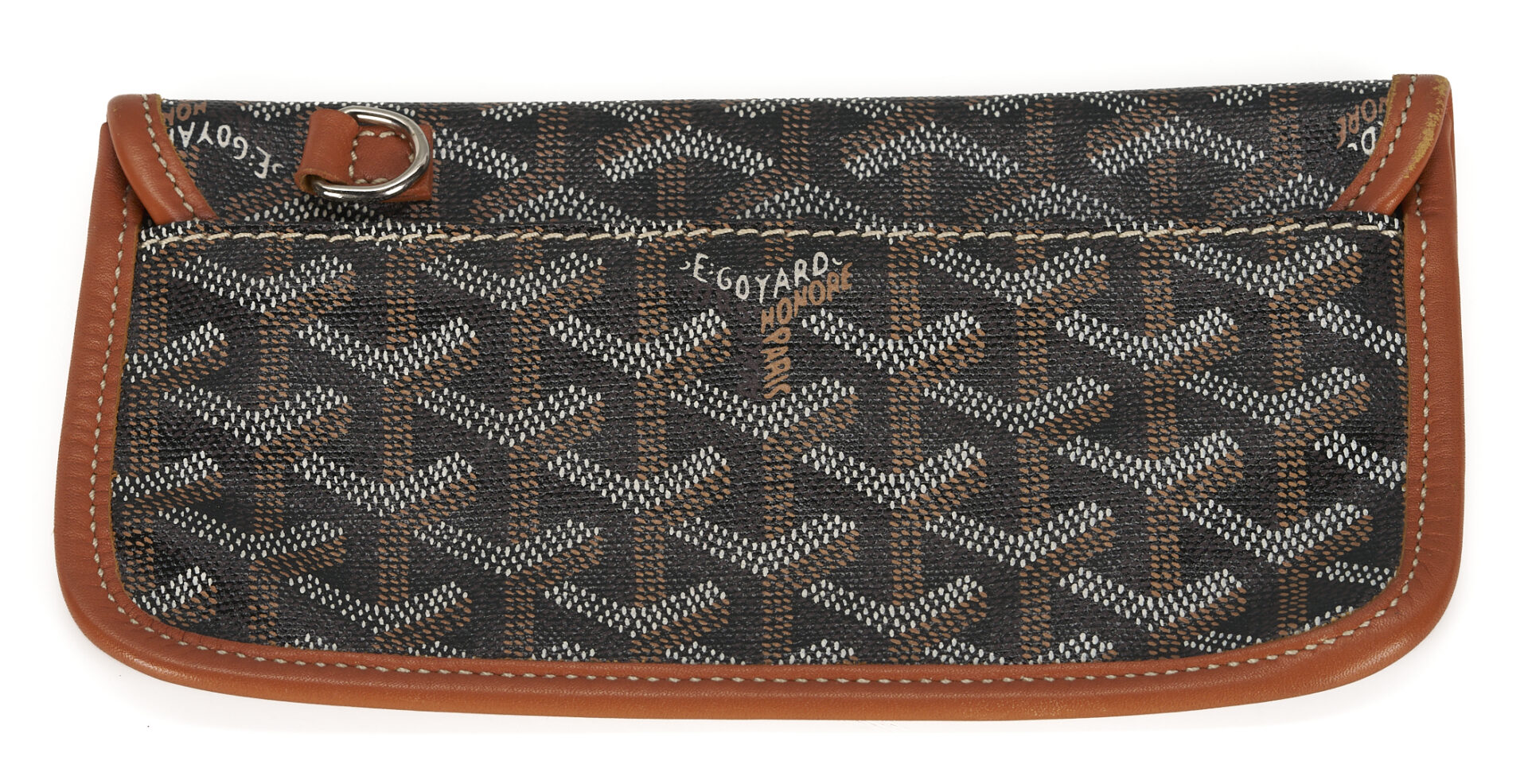 Lot 639: 3 Goyard Leather Items, incl. Saint Louis Tote