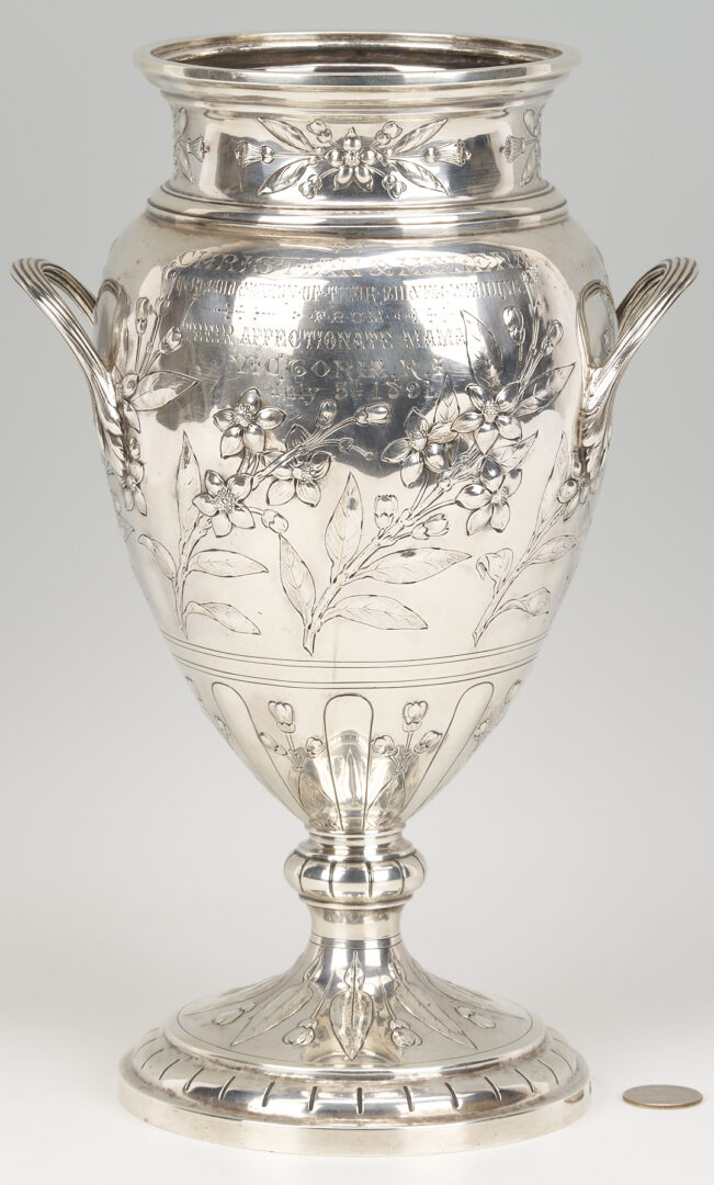Lot 63: Queen Victoria Sterling Silver Presentation Urn