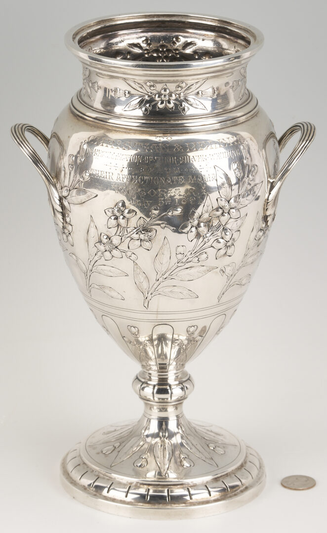 Lot 63: Queen Victoria Sterling Silver Presentation Urn