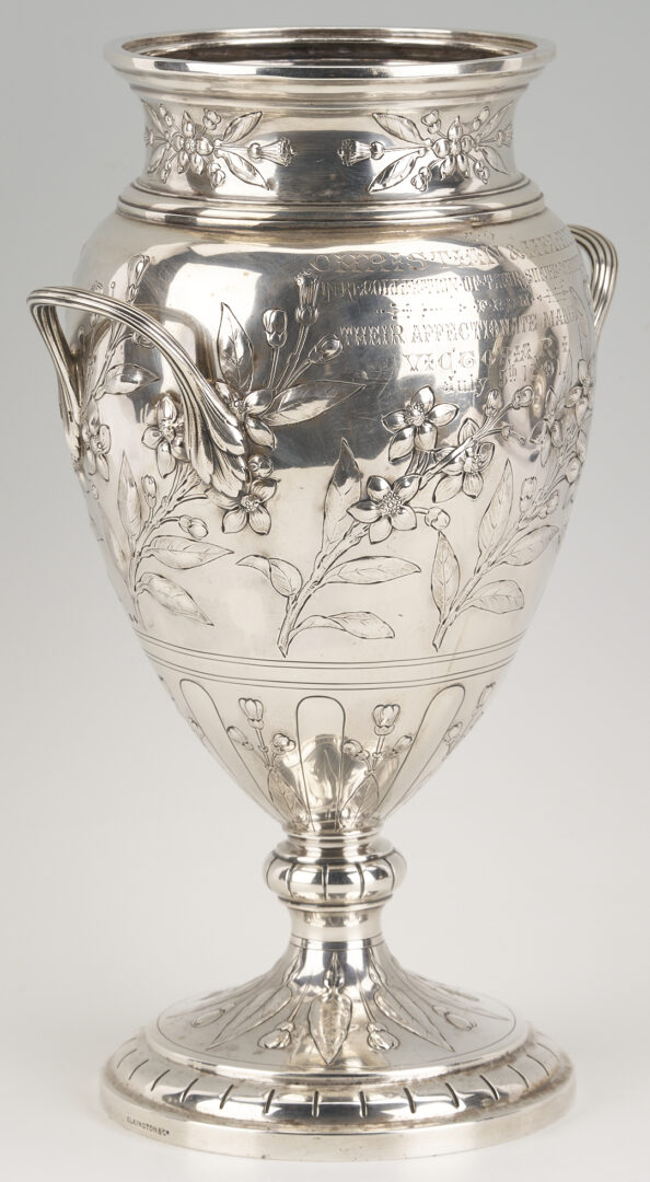 Lot 63: Queen Victoria Sterling Silver Presentation Urn