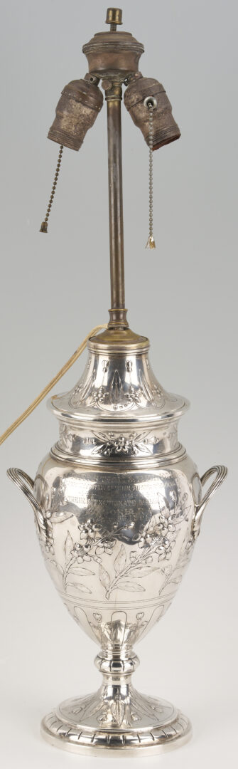 Lot 63: Queen Victoria Sterling Silver Presentation Urn