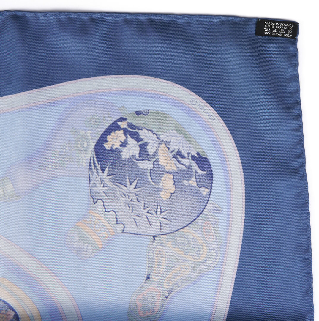 Lot 642: 2 Hermes Silk Twill Scarves: Regina &  Les Flacons