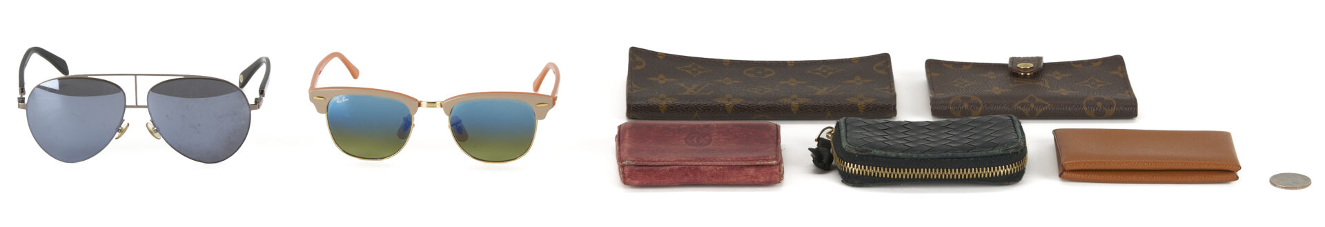 Lot 645: 7  Designer Fashion Items, incl. Hermes & Louis Vuitton Sunglasses