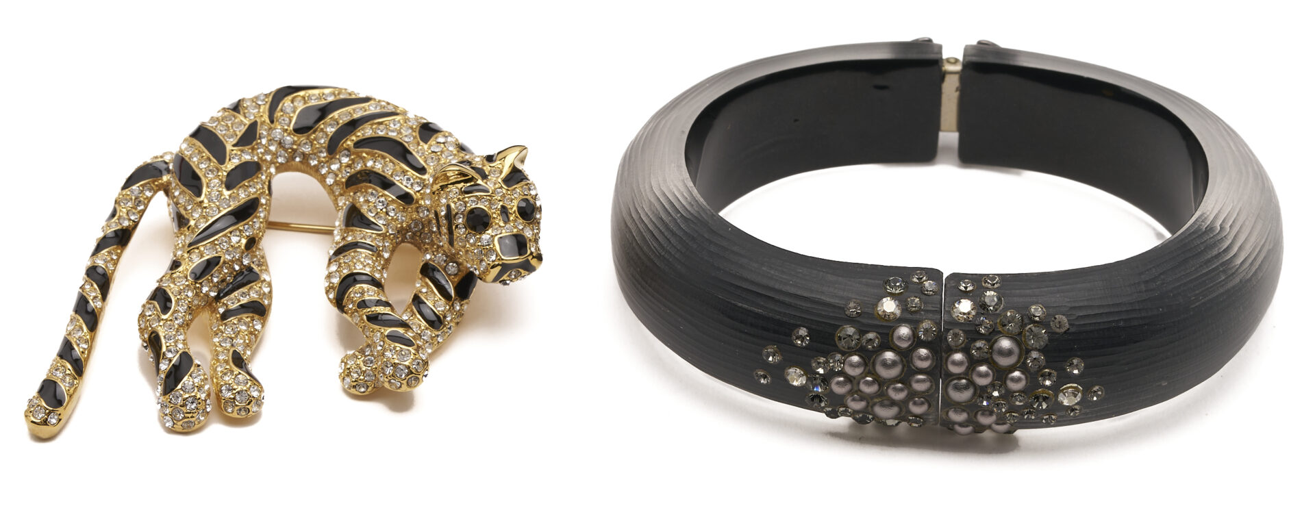 Lot 647: 10 Designer Vintage Jewelry Pieces, Incl. Fung Paperclip Necklace