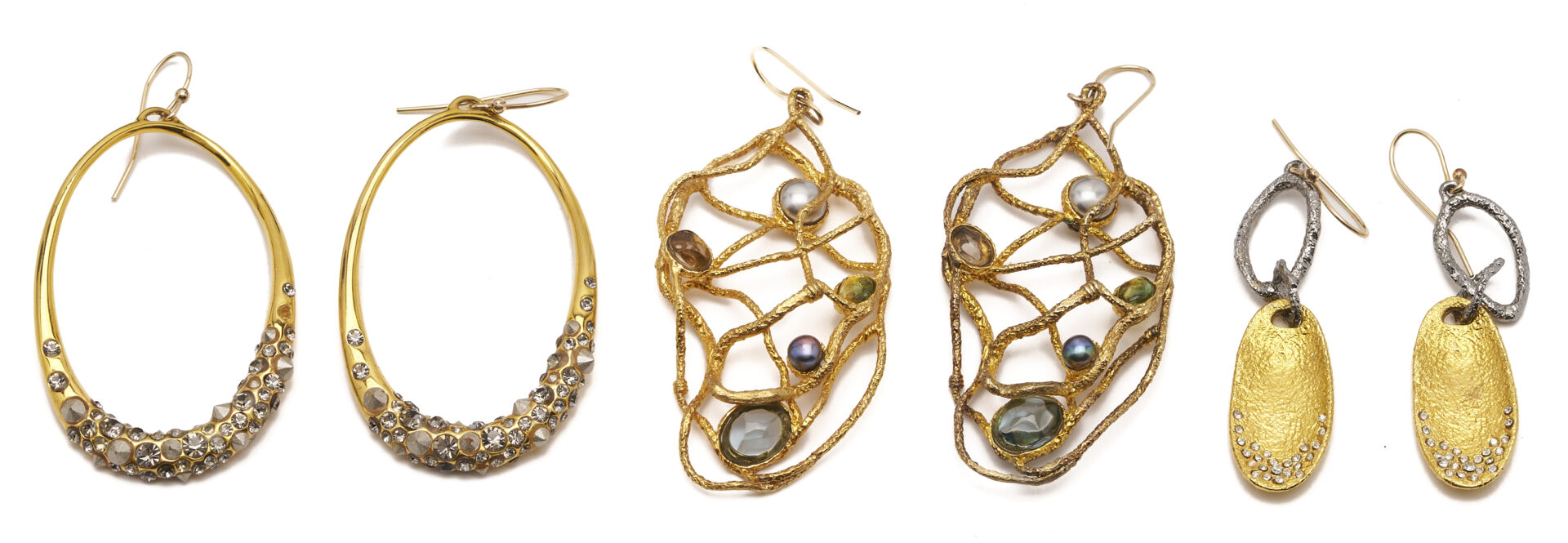 Lot 647: 10 Designer Vintage Jewelry Pieces, Incl. Fung Paperclip Necklace