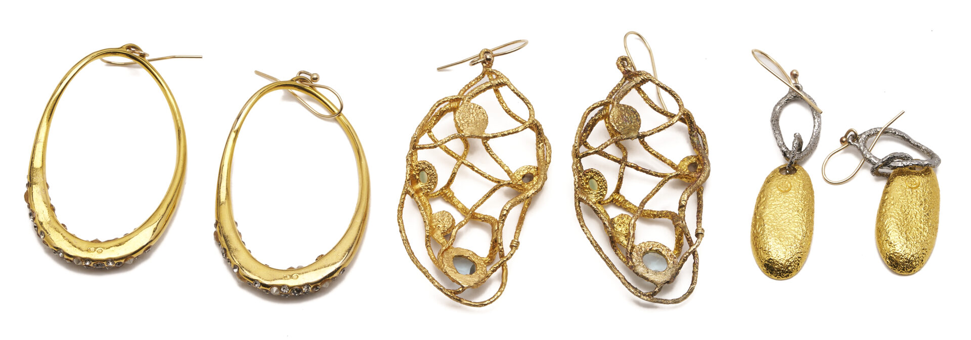 Lot 647: 10 Designer Vintage Jewelry Pieces, Incl. Fung Paperclip Necklace