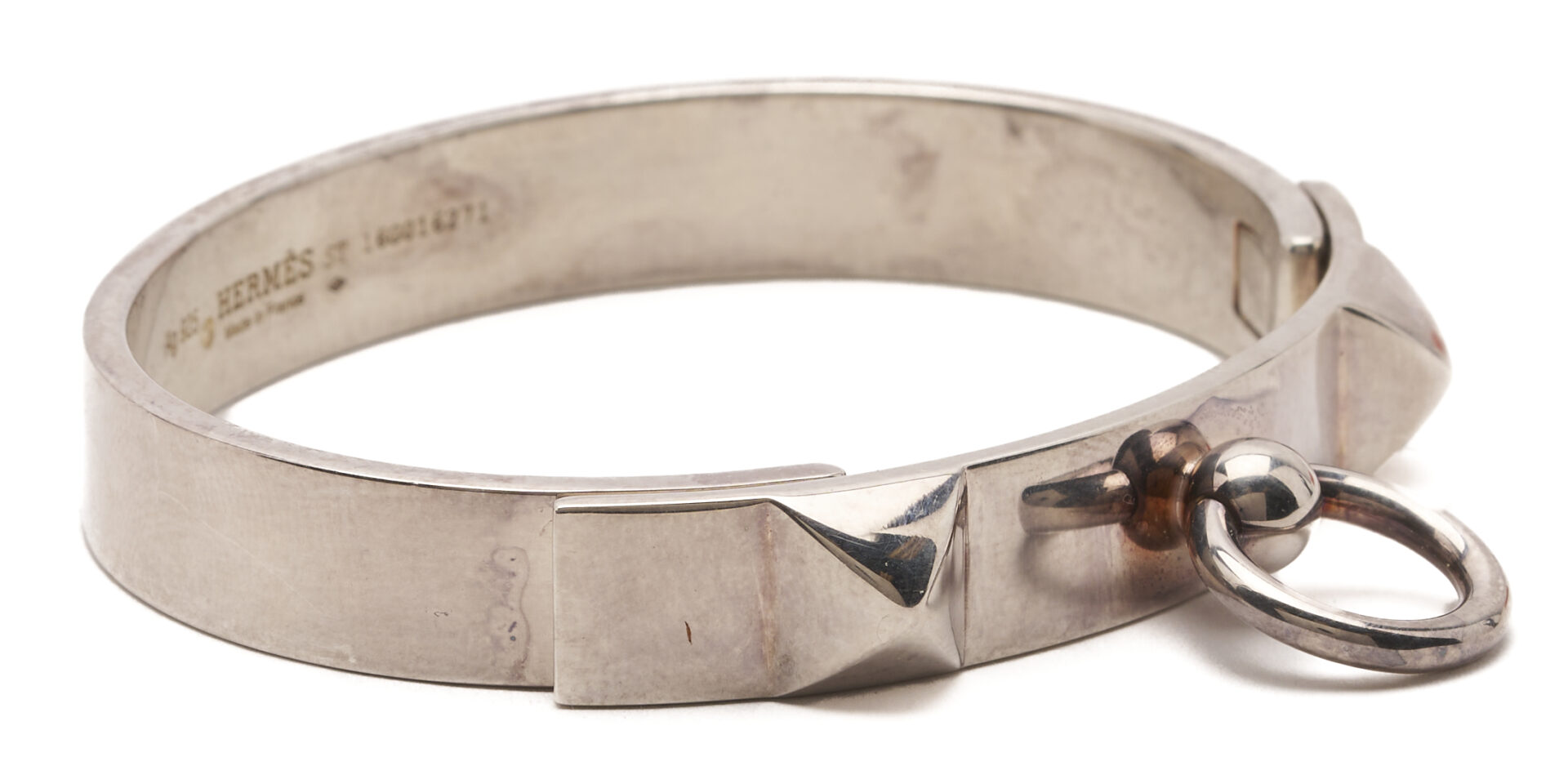 Lot 649: Hermes Sterling CDC Collier de Chien Bracelet