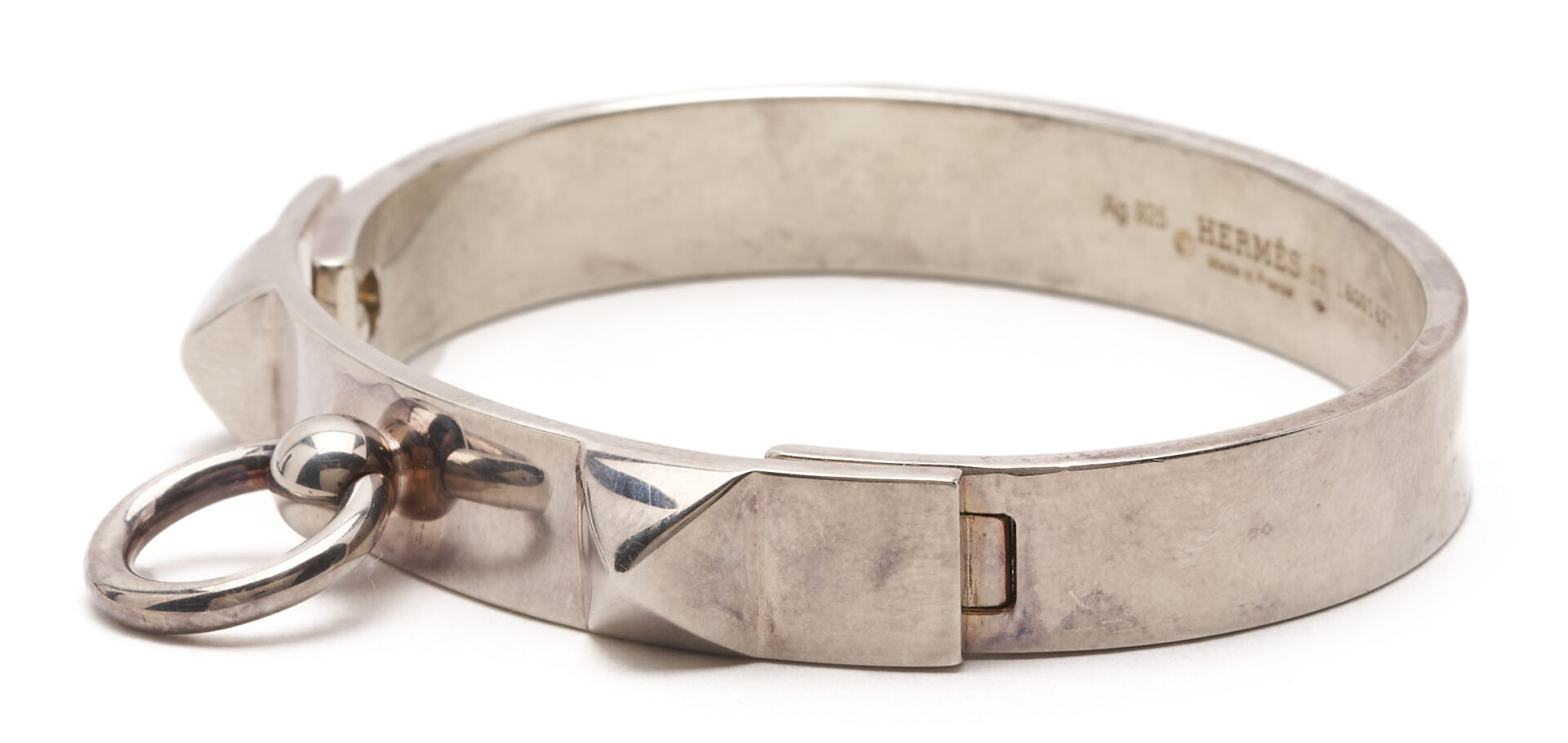 Lot 649: Hermes Sterling CDC Collier de Chien Bracelet