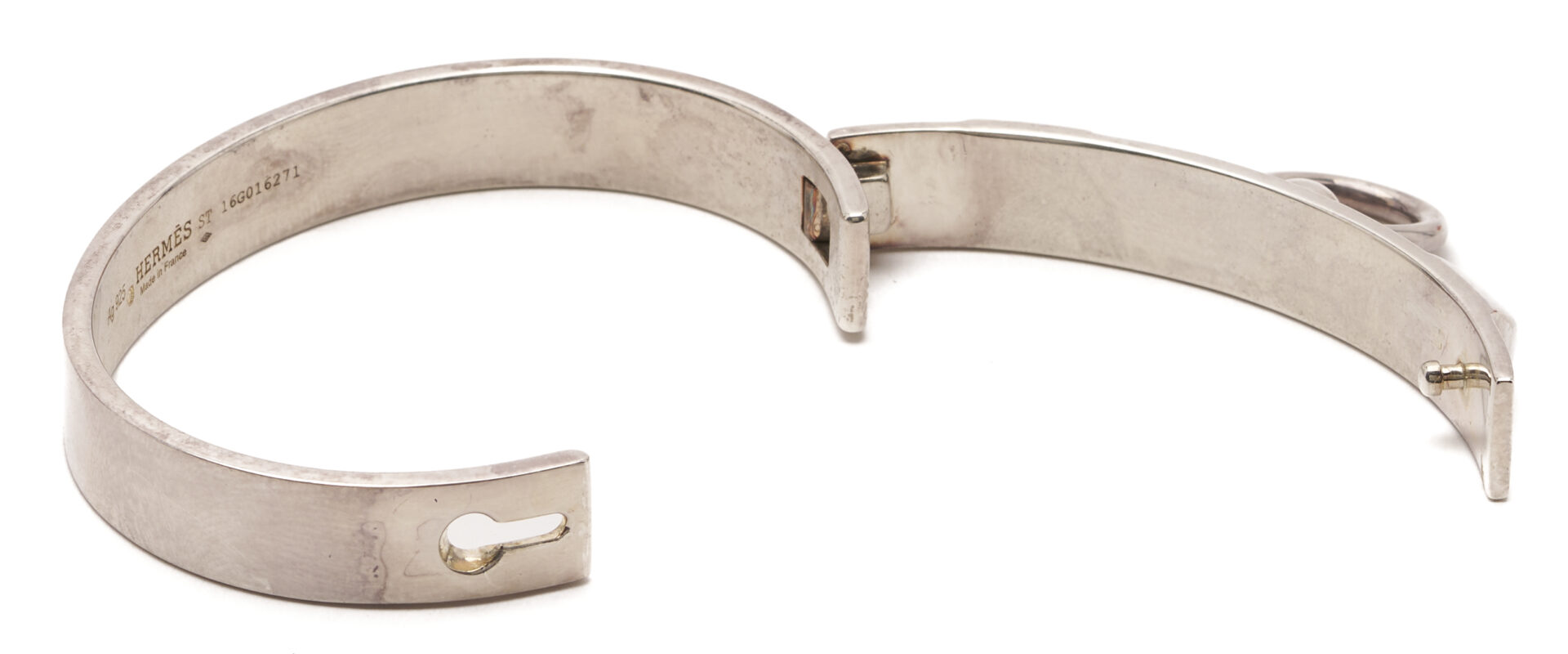 Lot 649: Hermes Sterling CDC Collier de Chien Bracelet