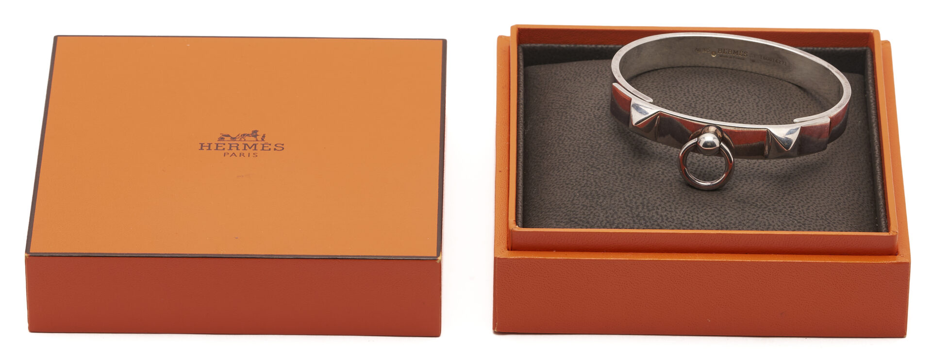 Lot 649: Hermes Sterling CDC Collier de Chien Bracelet