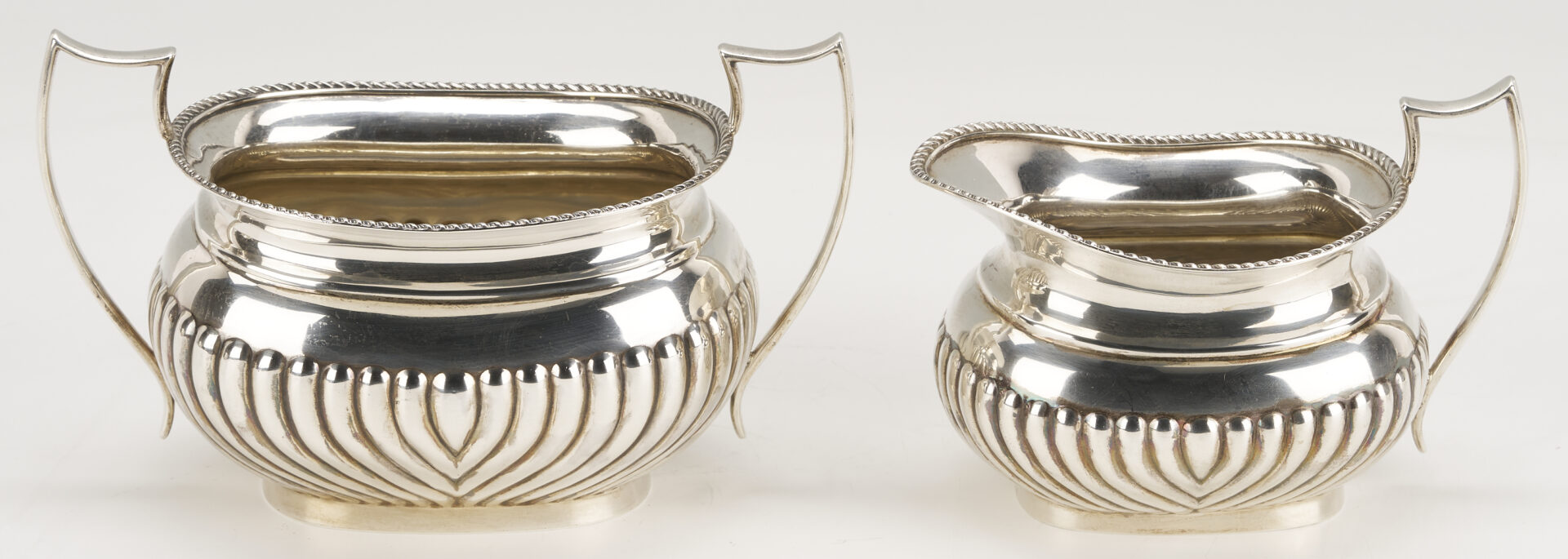 Lot 65: 3 Pc. English Sterling Silver Tea Set