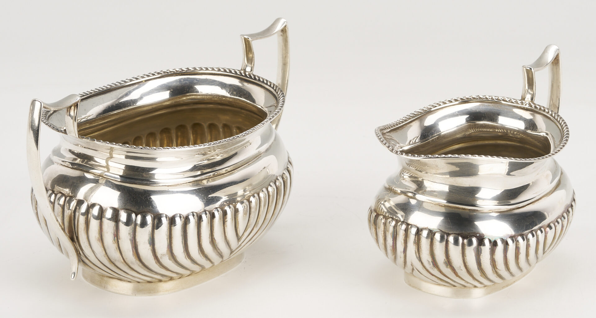 Lot 65: 3 Pc. English Sterling Silver Tea Set