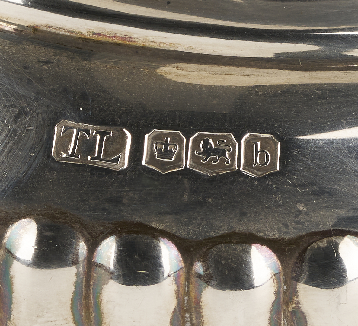 Lot 65: 3 Pc. English Sterling Silver Tea Set