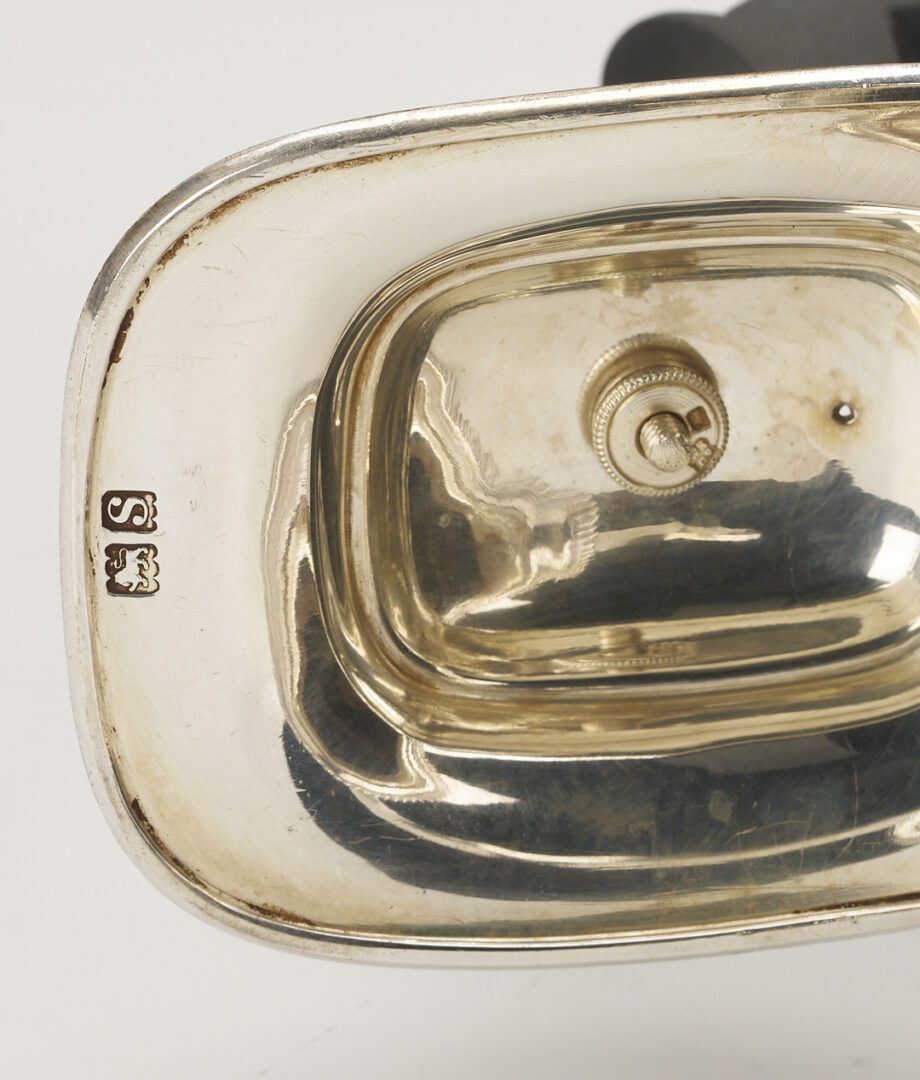 Lot 65: 3 Pc. English Sterling Silver Tea Set