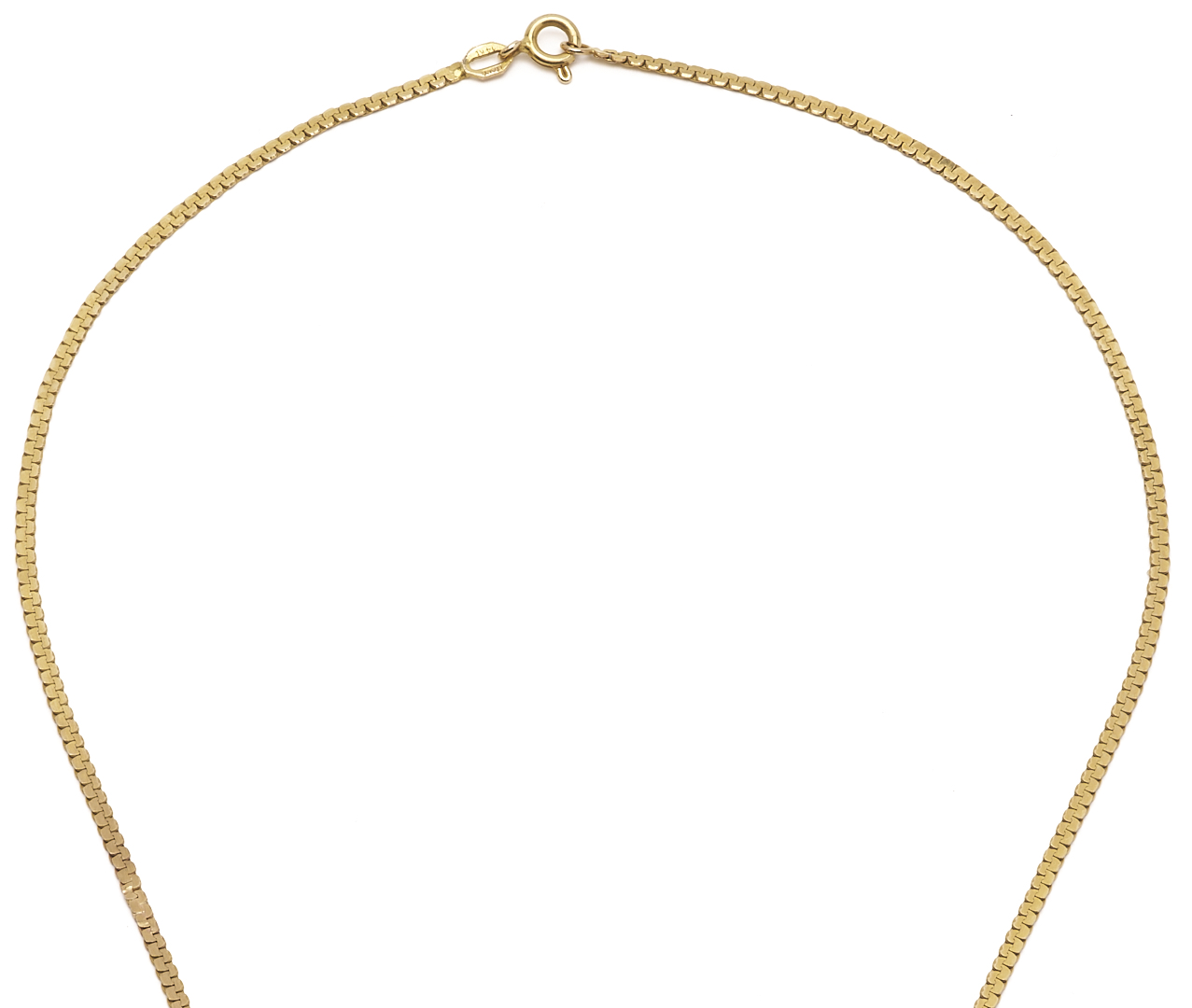 Lot 668: 14K Italian Serpentine Necklace with 1901S Liberty Head $5 Gold Coin Pendant
