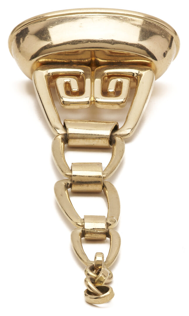 Lot 672: 14K Yellow Gold Art Deco Watch Fob