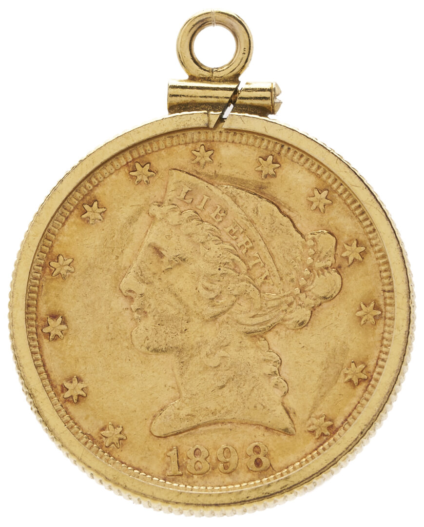 Lot 676: 2 US Bezel Set Gold Coins