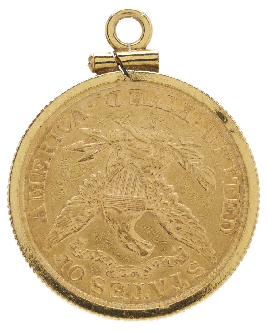 Lot 676: 2 US Bezel Set Gold Coins
