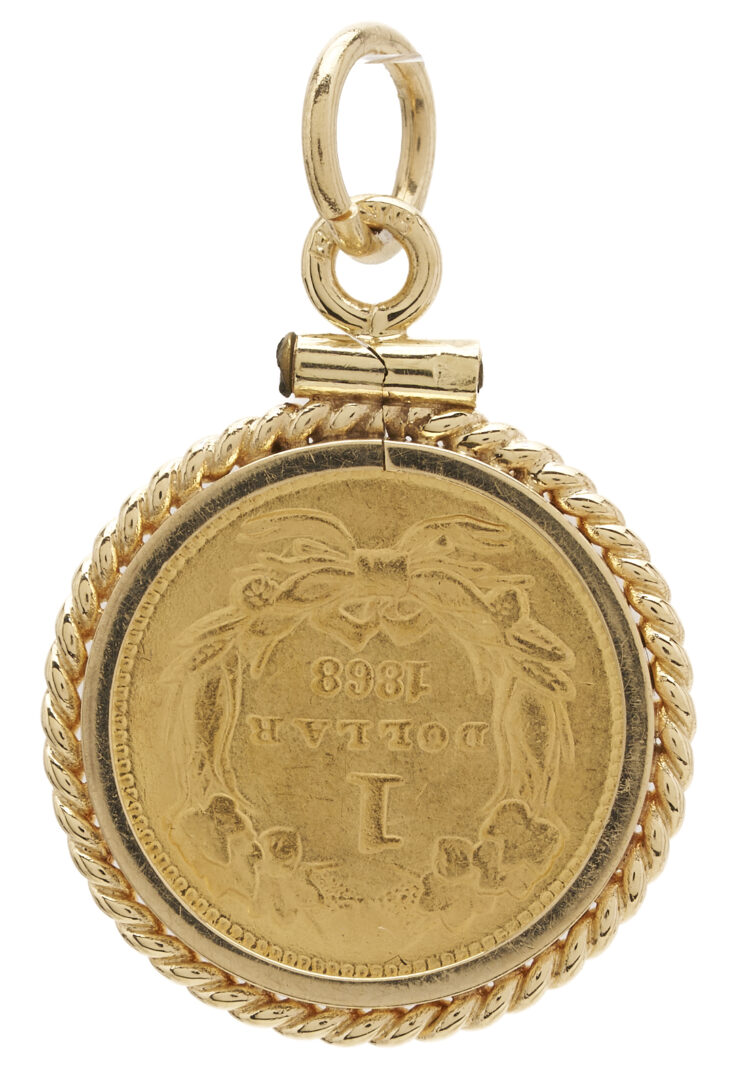 Lot 676: 2 US Bezel Set Gold Coins