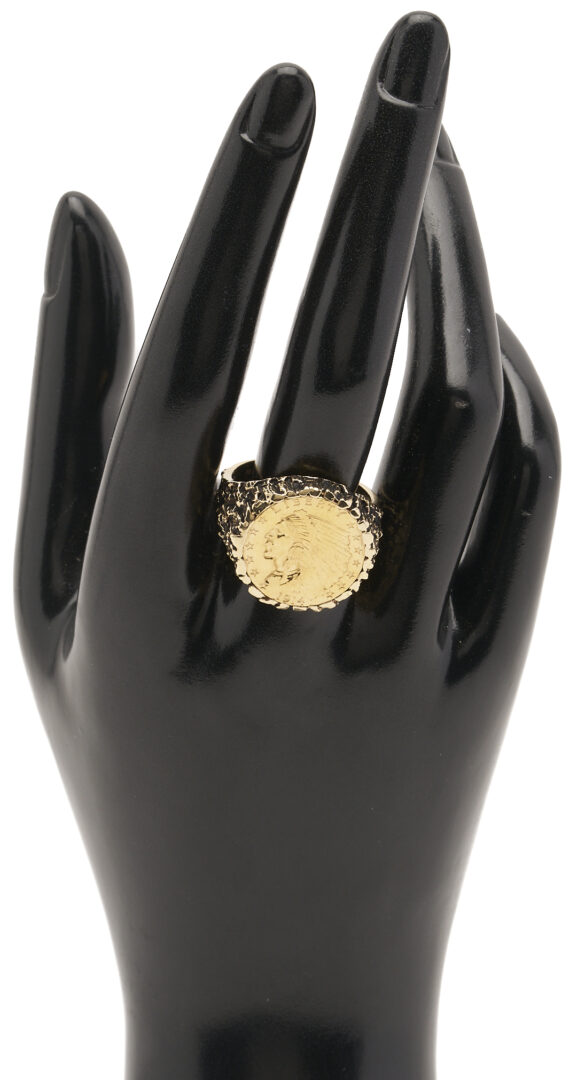 Lot 679: 1914 Liberty Gold Coin Ring