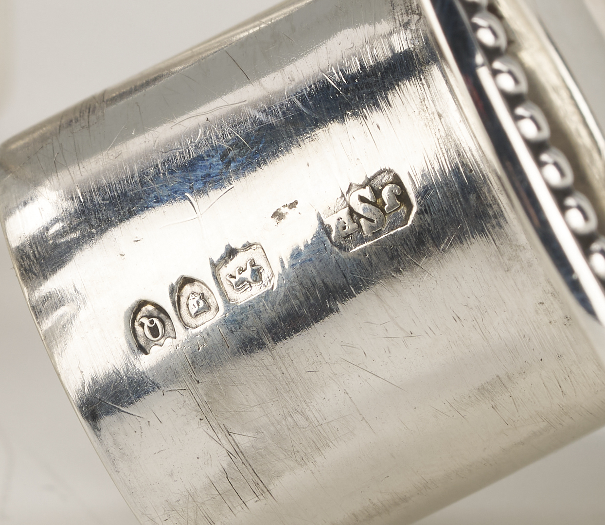 Lot 67: J & H Savory – Pair of English Sterling Silver Candlesticks