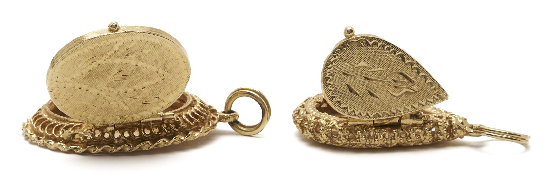 Lot 682: Three 14K Lockets, incl. 1 with 14K Chain