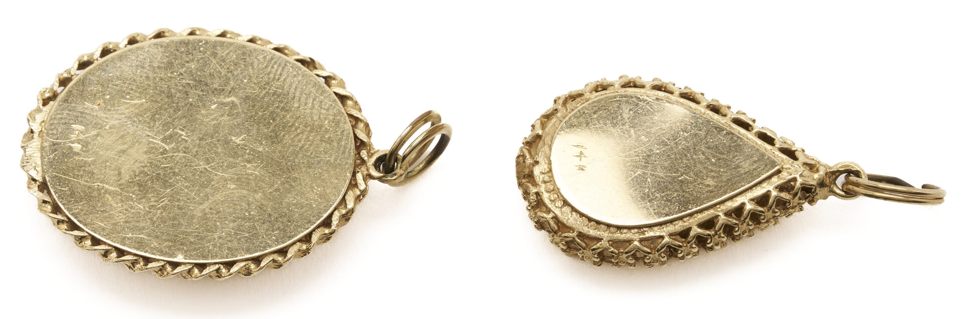 Lot 682: Three 14K Lockets, incl. 1 with 14K Chain