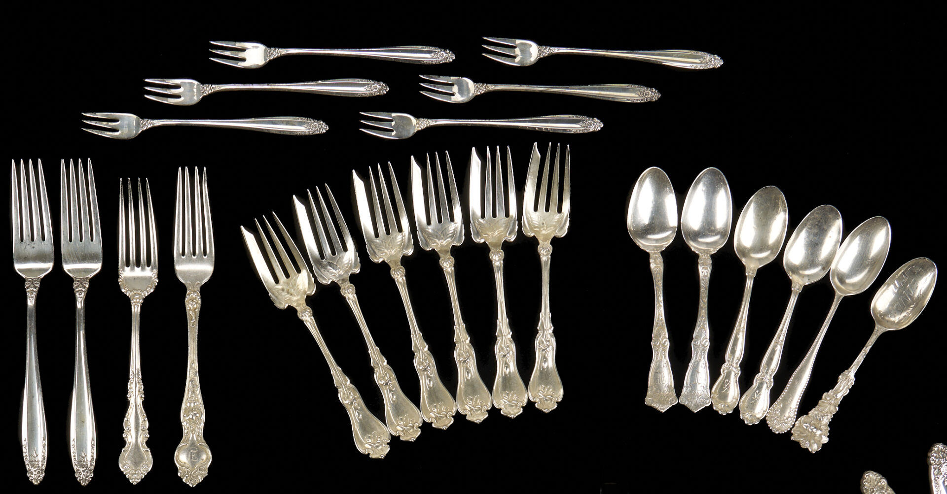Lot 687: 40 Pcs. International Prelude Sterling Flatware, plus 17 others