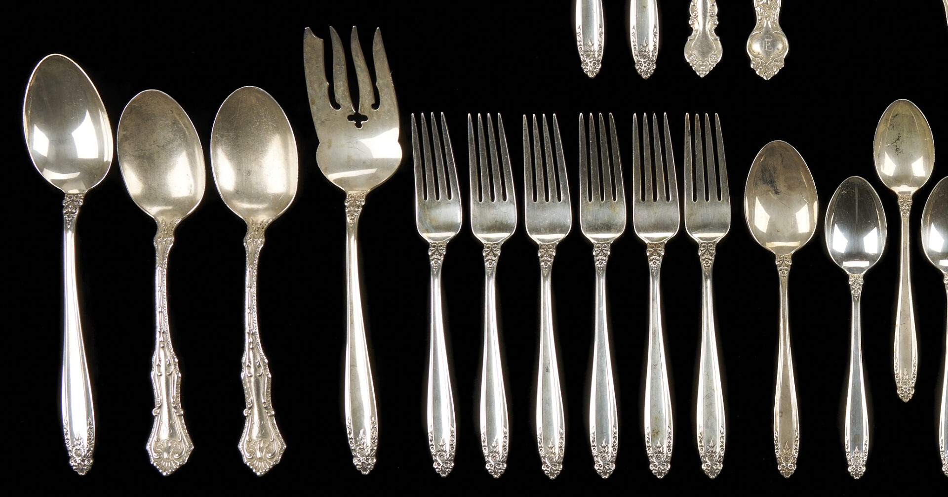 Lot 687: 40 Pcs. International Prelude Sterling Flatware, plus 17 others