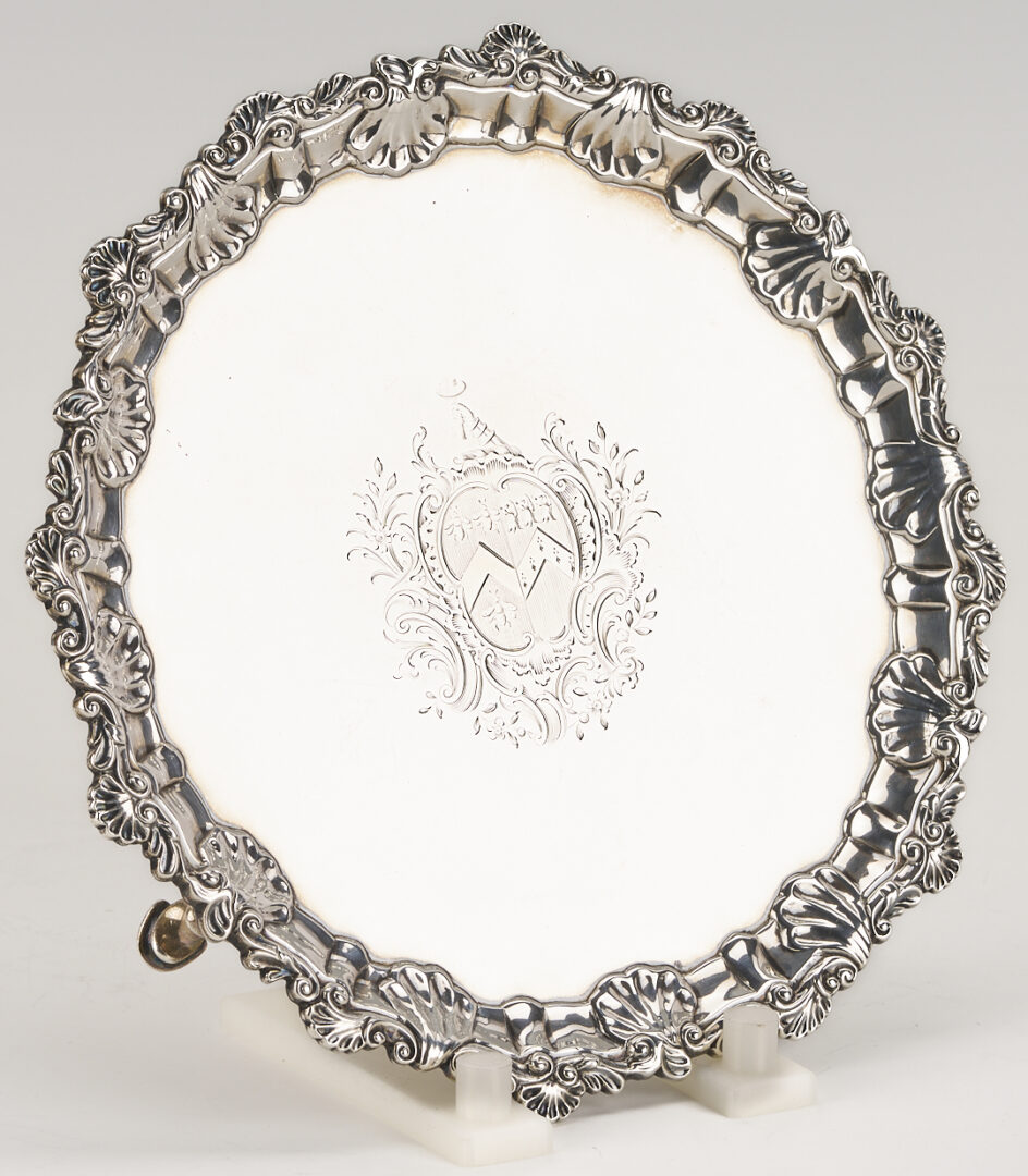 Lot 68: George III Sterling Silver Salver or Tray