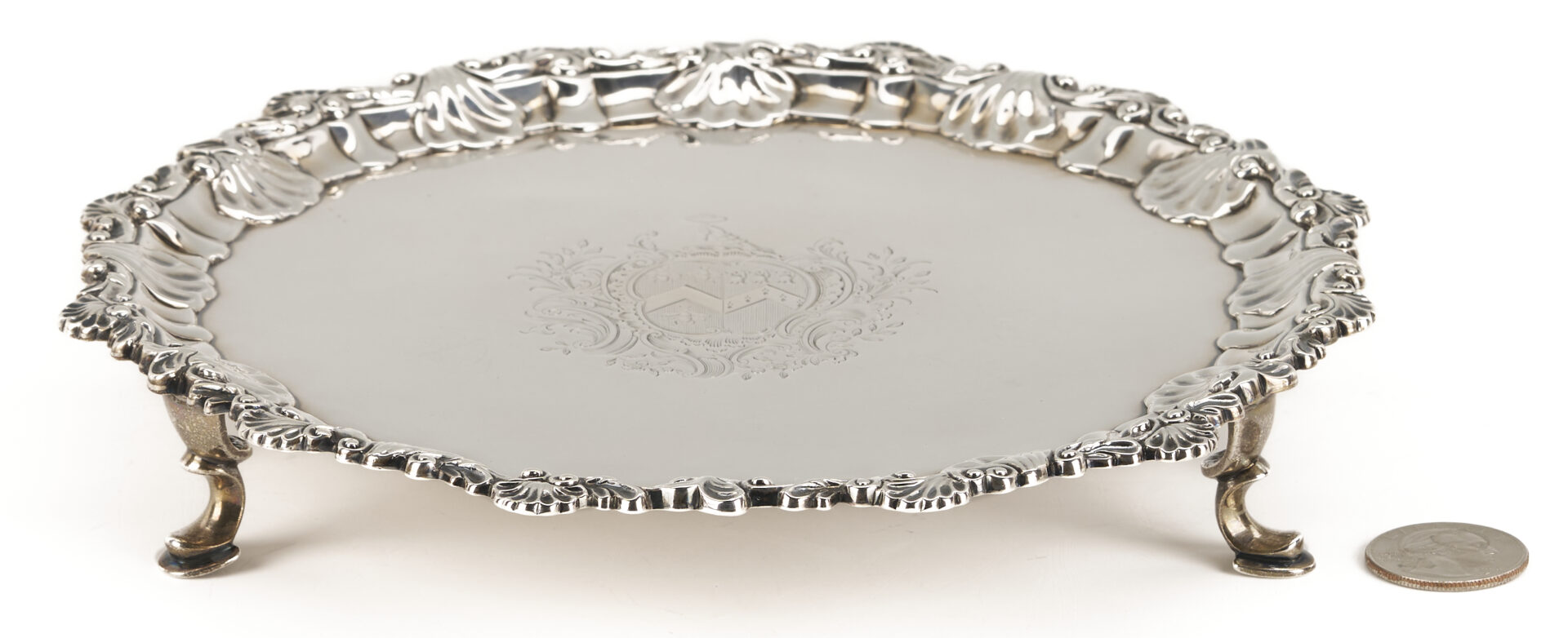 Lot 68: George III Sterling Silver Salver or Tray