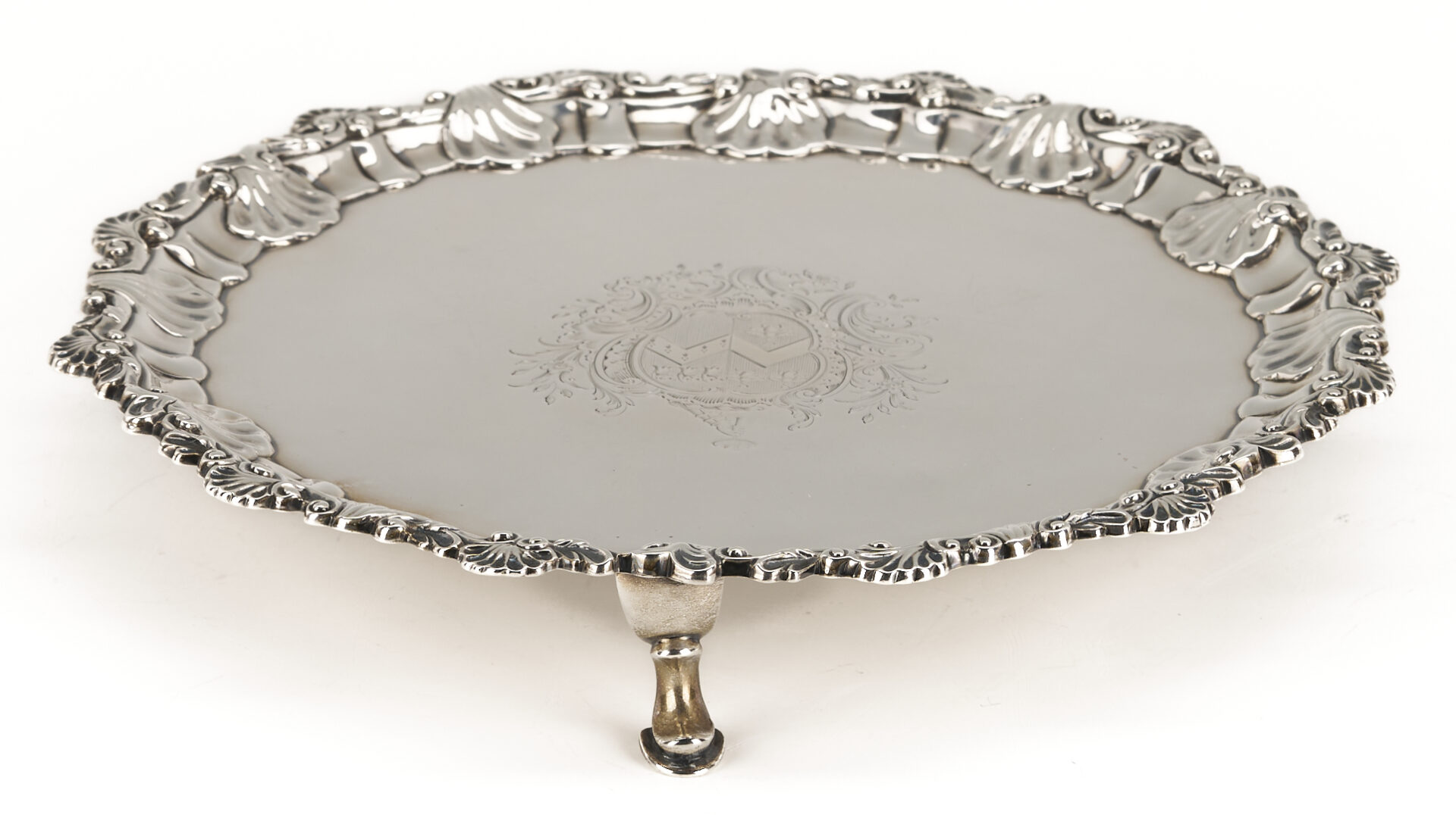 Lot 68: George III Sterling Silver Salver or Tray