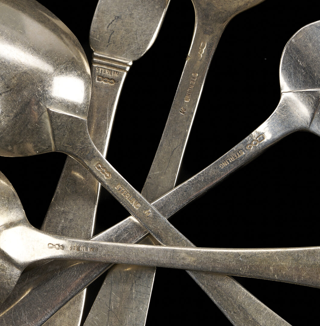 Lot 690: 55 Pcs. Dominick & Haff Sterling Flatware, 1776 Pattern