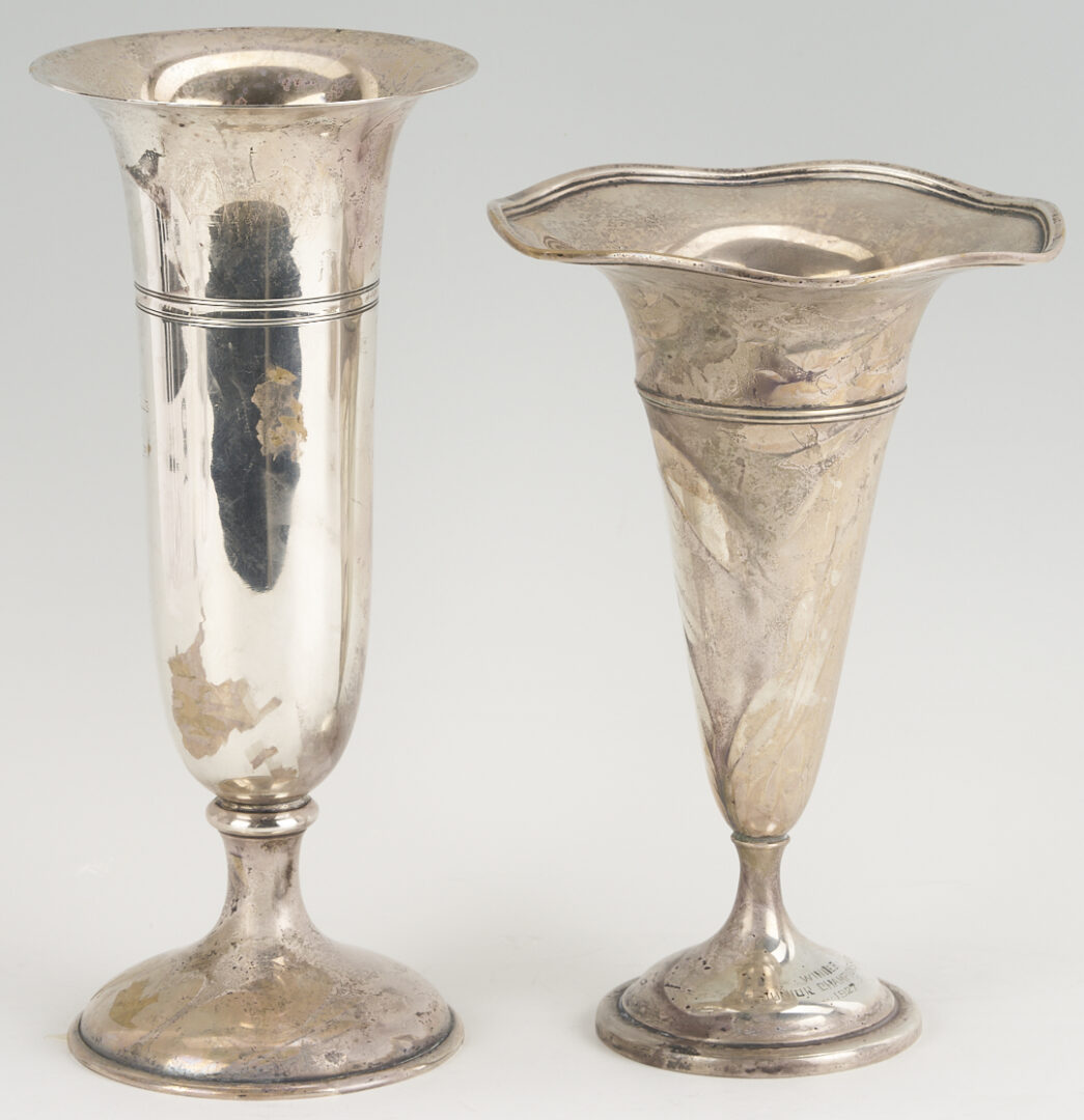 Lot 691: 5 Sterling Silver Nashville Golf Trophies: 2 Vases, Bowl, Pitcher, Goblet