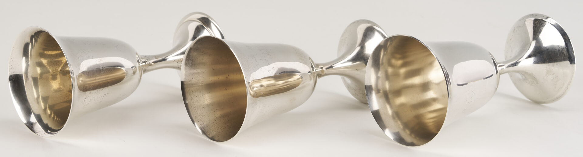 Lot 695: 8 Sterling Silver Goblets: Amston, Alvin, Steiff