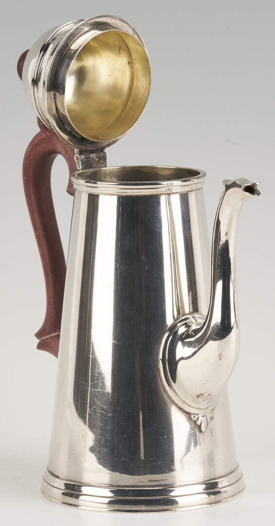 Lot 696: 3 Pc Garrard Sterling Silver Tea Set