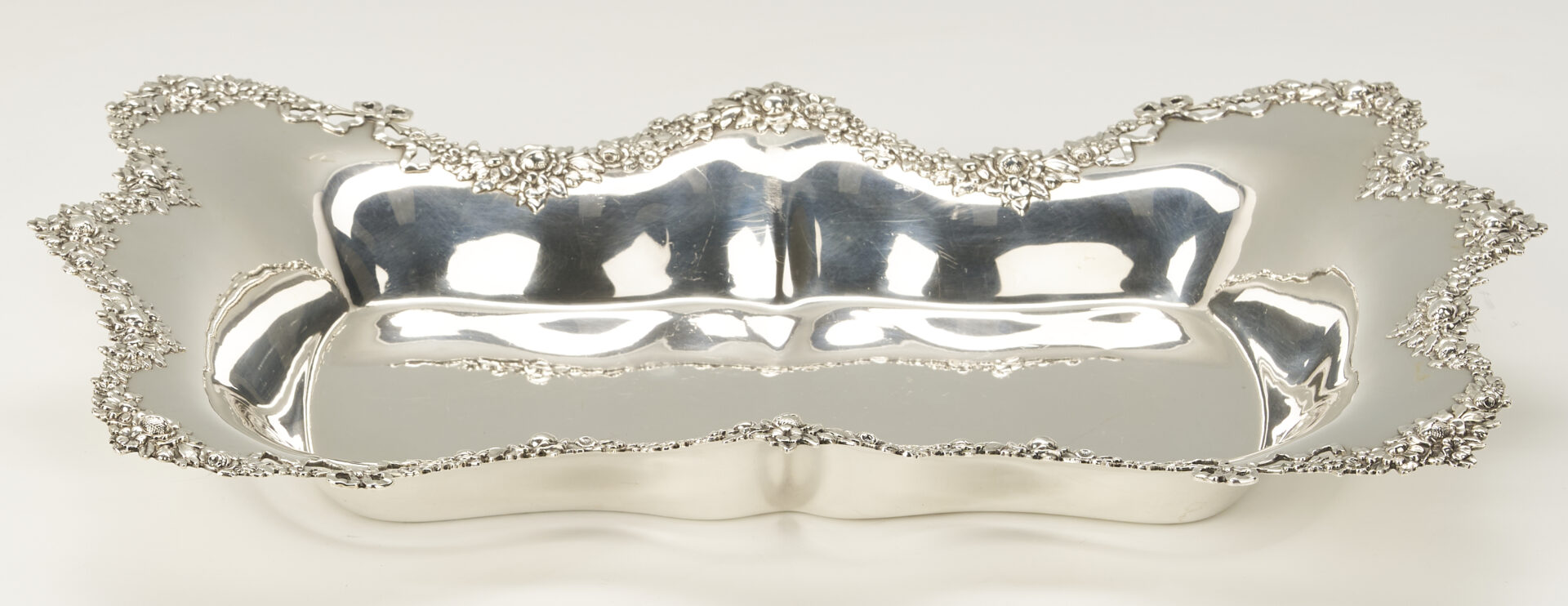 Lot 699: Redlich Sterling Silver Oblong Dish, New Orleans retailed