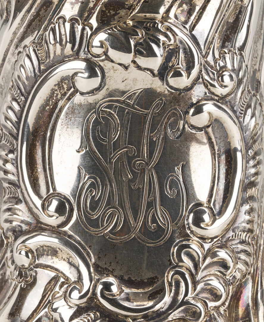 Lot 69: 2 English Sterling Silver Casters: Geo. II and Victorian