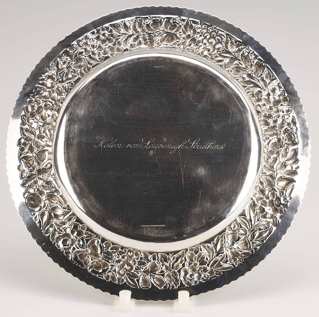 Lot 701: Sterling Bailey Banks Biddle Tray plus Justice & Arminger Cream/Sugar