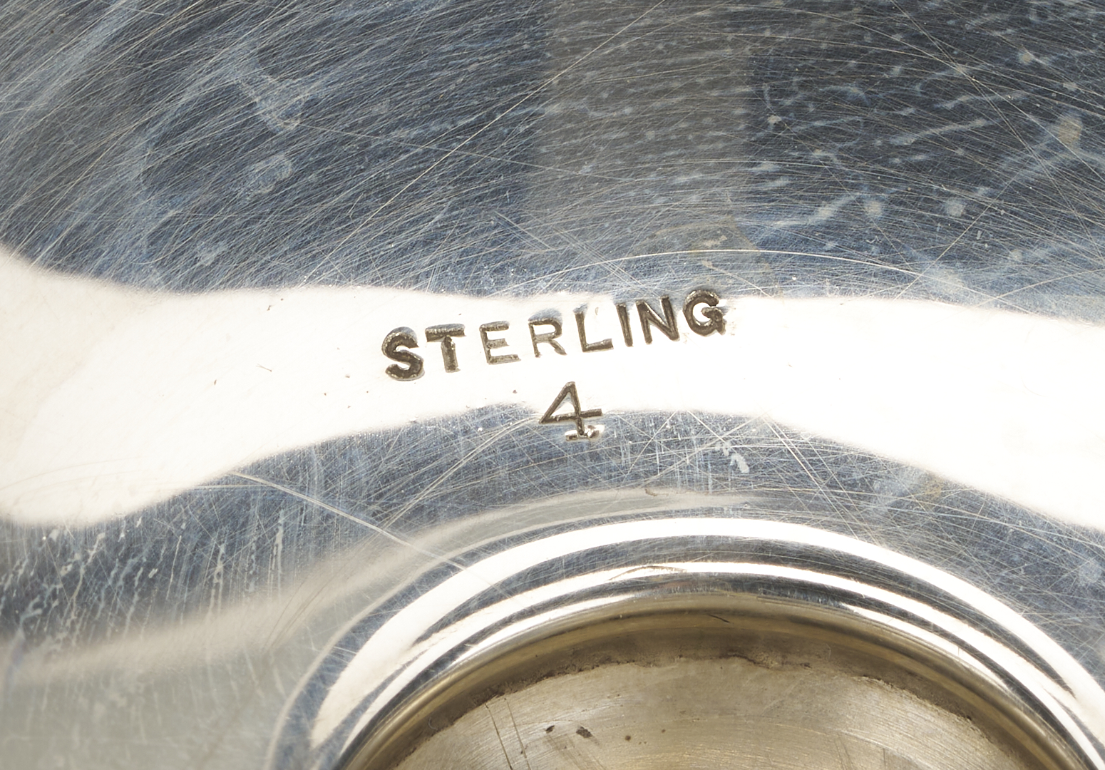Lot 703: Pr. Sterling Pedestal Compotes & Oval Sterling Dish